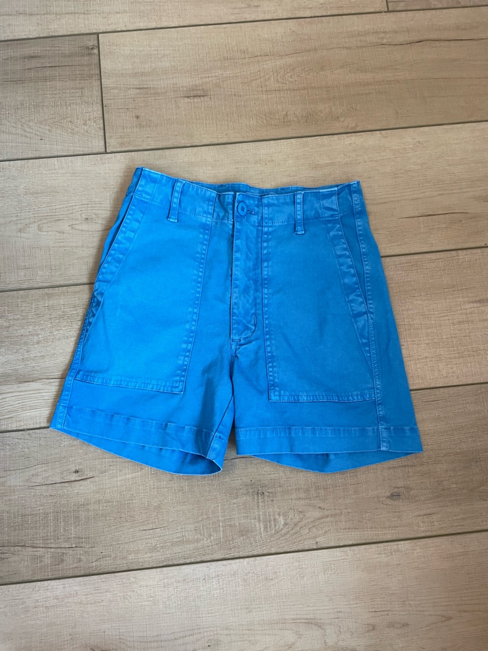 KULE Bright Blue Cotton Utility Shorts Size 0